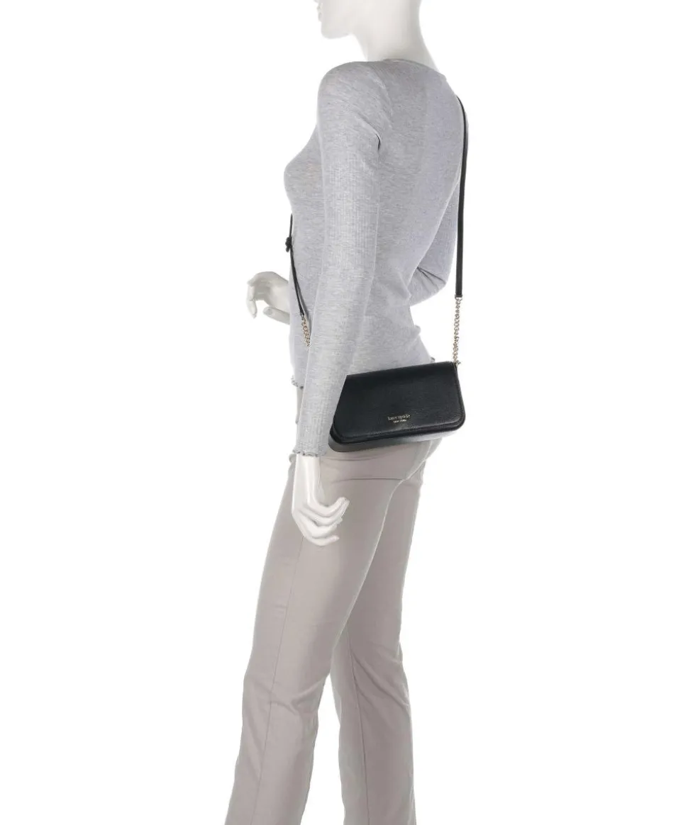 Devin Umhängetasche Saffiano Leder schwarz