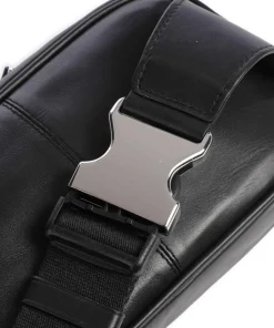 Devon Gürteltasche fein genarbtes Leder schwarz