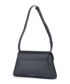 Dew Schultertasche genarbtes Rindsleder navy