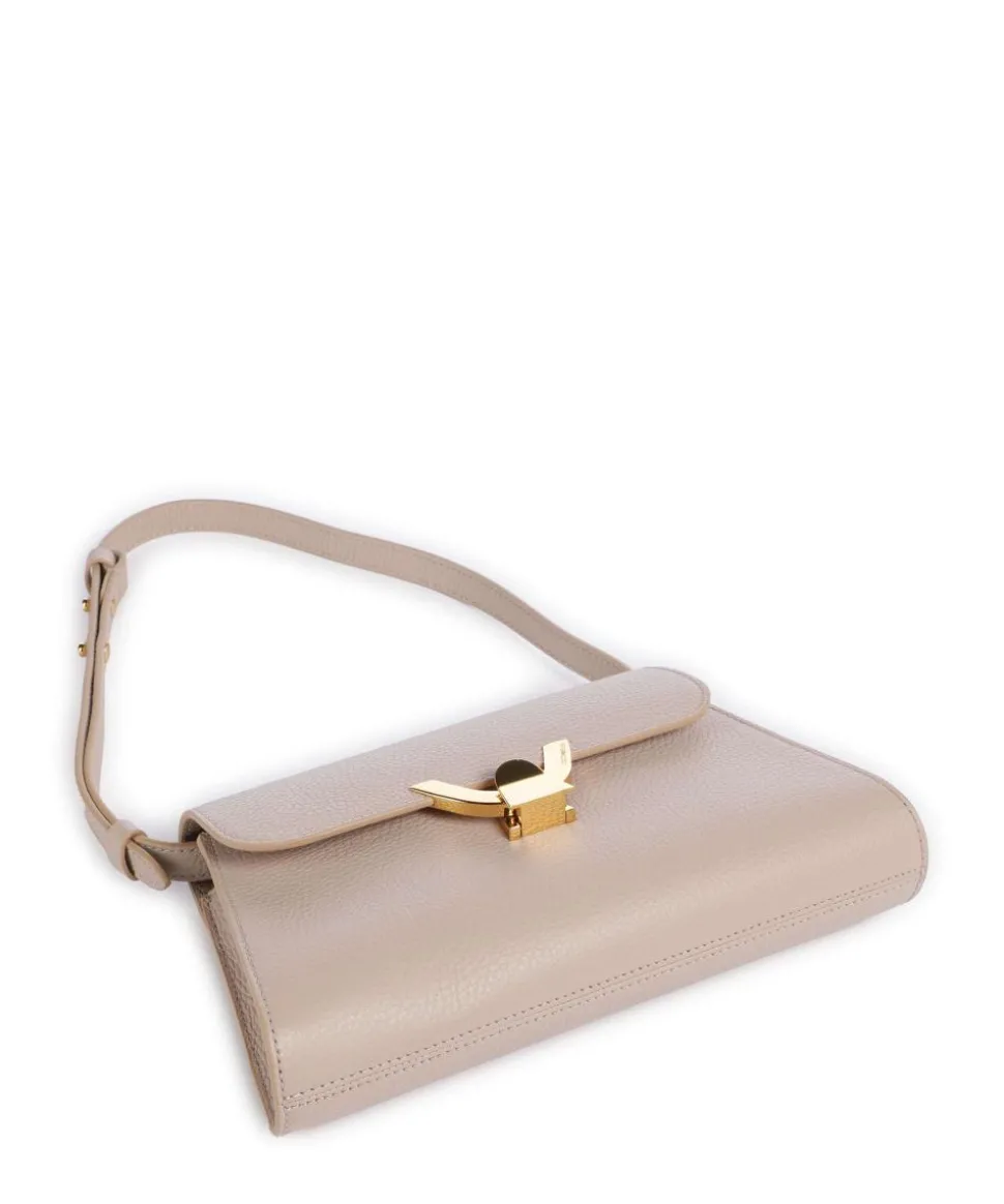 Dew Schultertasche genarbtes Rindsleder altrosa