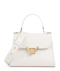 Dew Umhängetasche genarbtes Rindsleder weiß