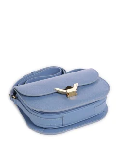 Dew Umhängetasche genarbtes Leder blau