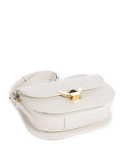 Dew Umhängetasche genarbtes Leder weiß