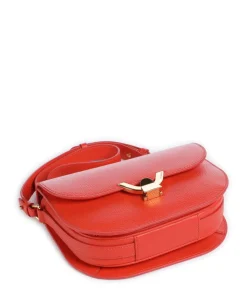 Dew Umhängetasche genarbtes Leder orange