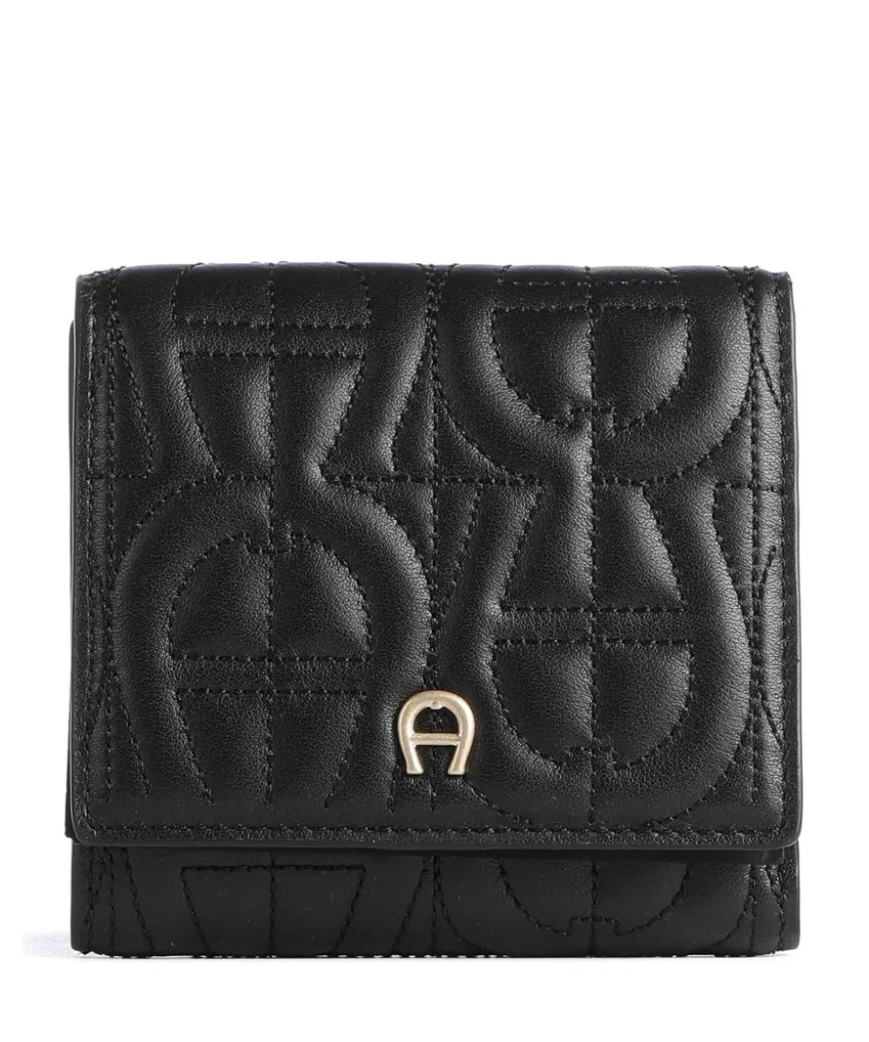 Diadora Geldbörse weiches Rindsleder schwarz