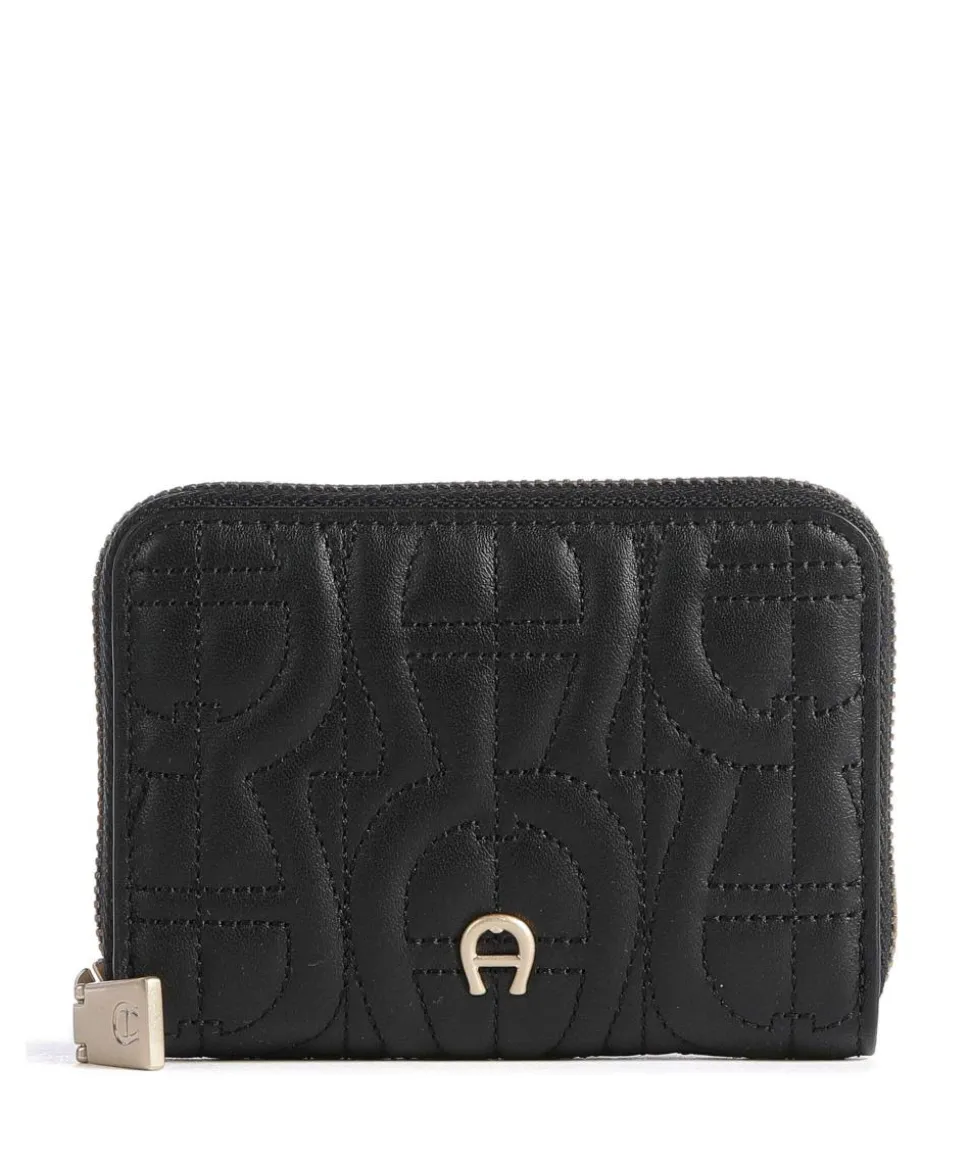 Diadora Geldbörse weiches Rindsleder schwarz