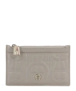 Diadora Kreditkartenetui glattes Leder beige