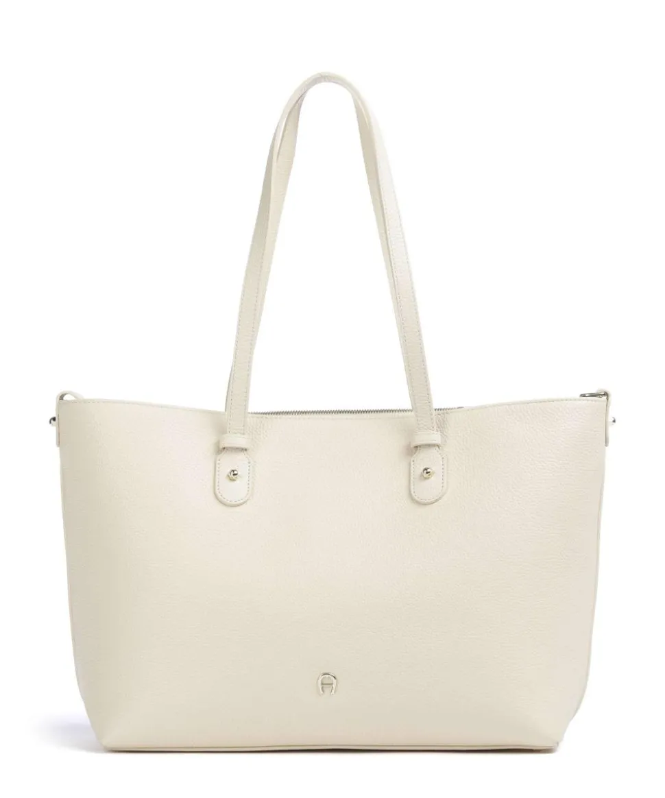 Diadora L Shopper genarbtes Rindsleder creme