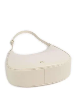 Diadora M Beuteltasche genarbtes Rindsleder weiß