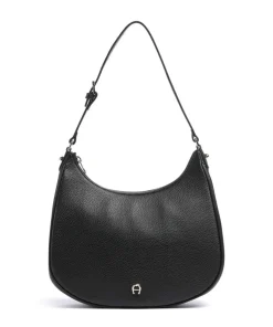 Diadora M Beuteltasche genarbtes Rindsleder schwarz