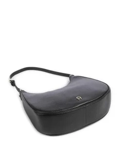 Diadora M Beuteltasche genarbtes Rindsleder schwarz