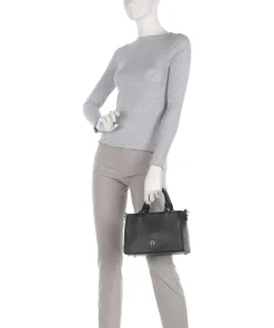 Diadora M Handtasche genarbtes Rindsleder schwarz