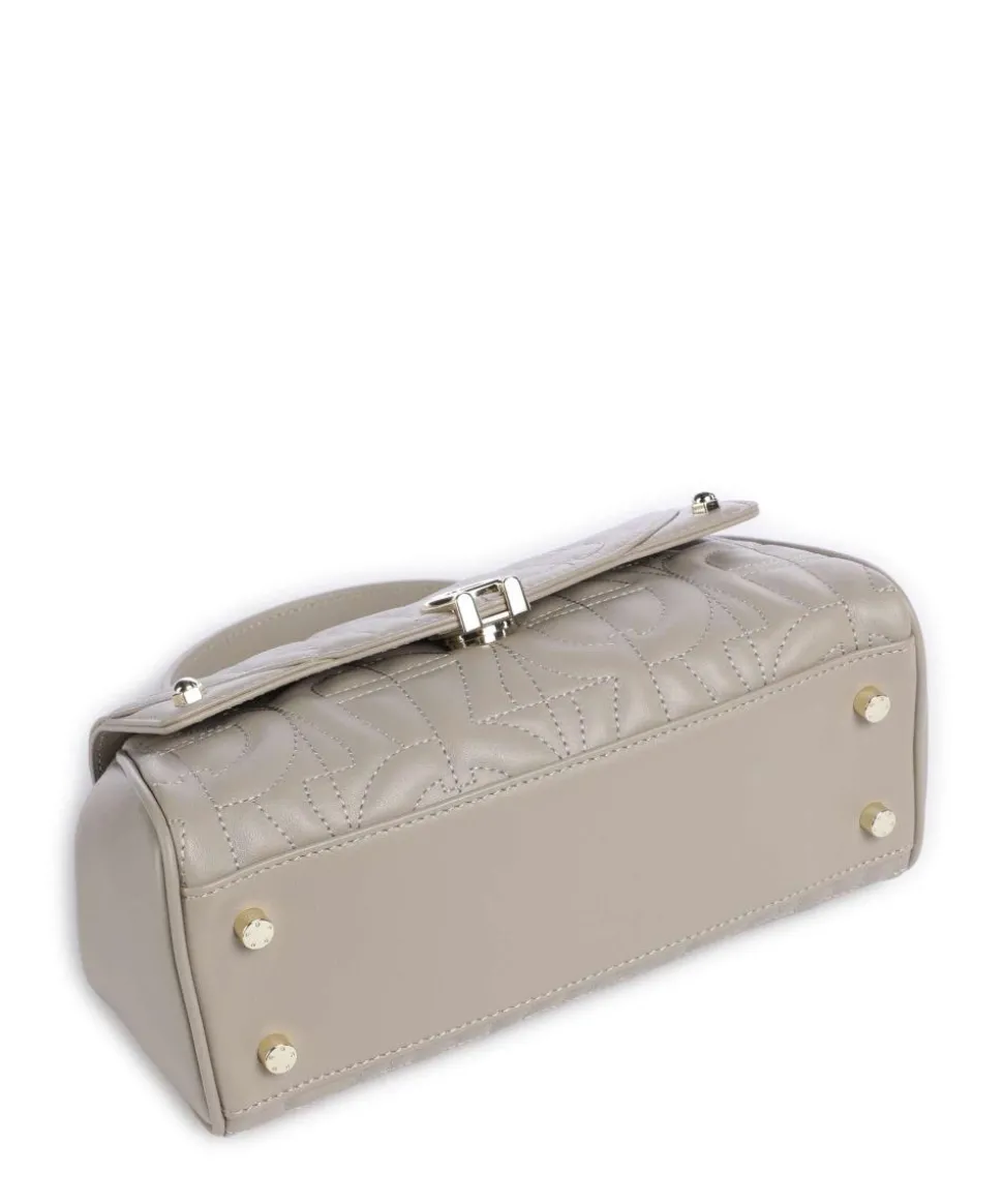 Diadora S Handtasche genarbtes Rindsleder grau