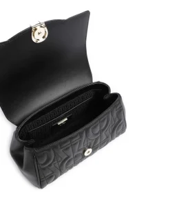 Diadora S Handtasche genarbtes Rindsleder schwarz