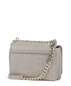 Diadora XS Schultertasche fein genarbtes Rindsleder grau