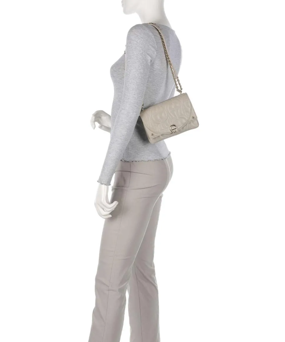 Diadora XS Schultertasche fein genarbtes Rindsleder grau