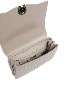 Diadora XS Schultertasche fein genarbtes Rindsleder grau