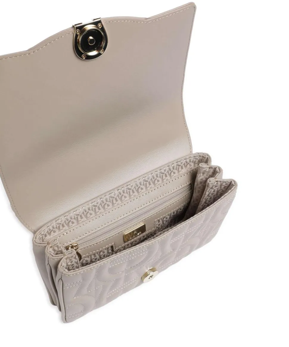 Diadora XS Schultertasche fein genarbtes Rindsleder grau