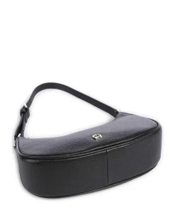 Diadora XS Schultertasche genarbtes Rindsleder schwarz