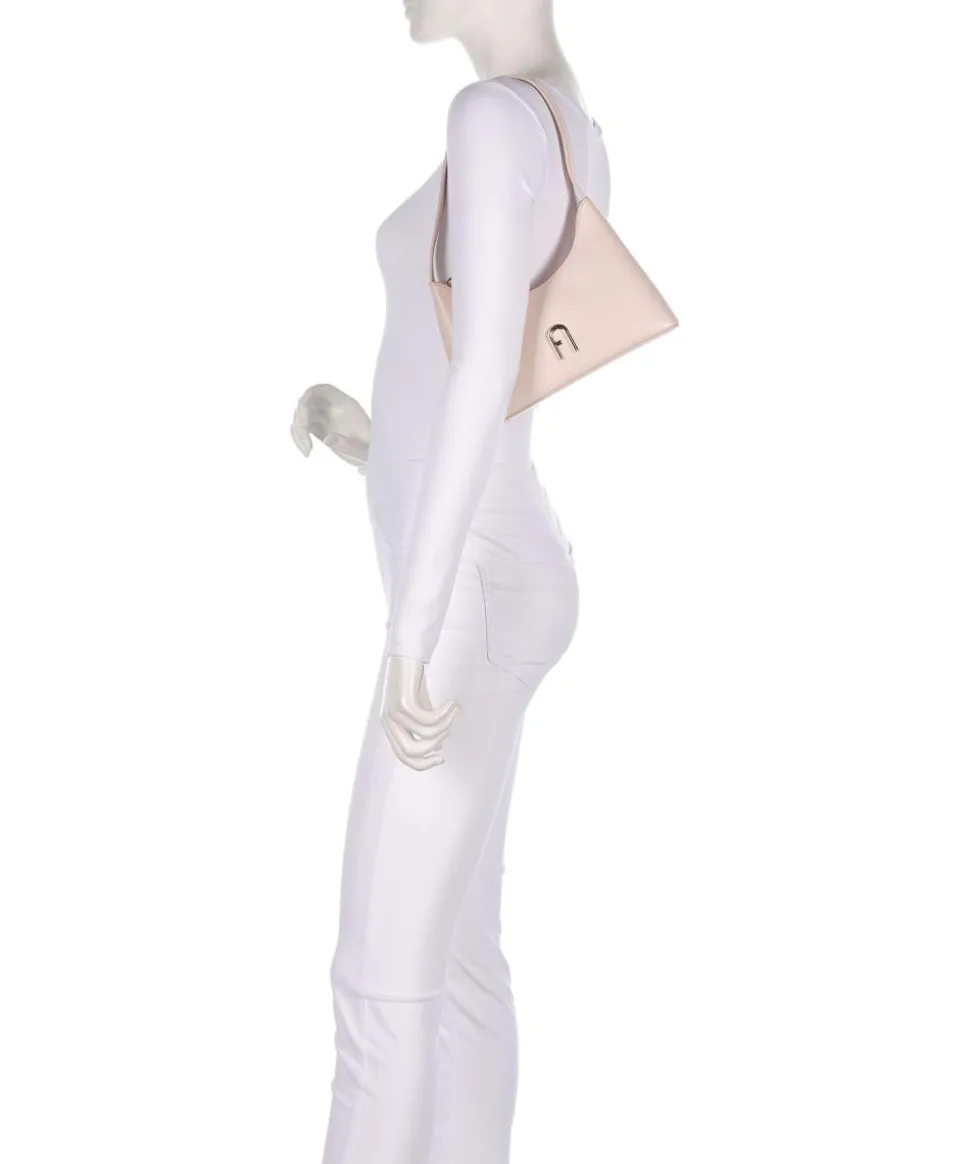 Diamante Mini Schultertasche fein genarbtes Leder altrosa