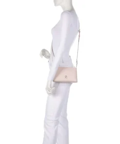 Diamante Mini Umhängetasche fein genarbtes Leder altrosa