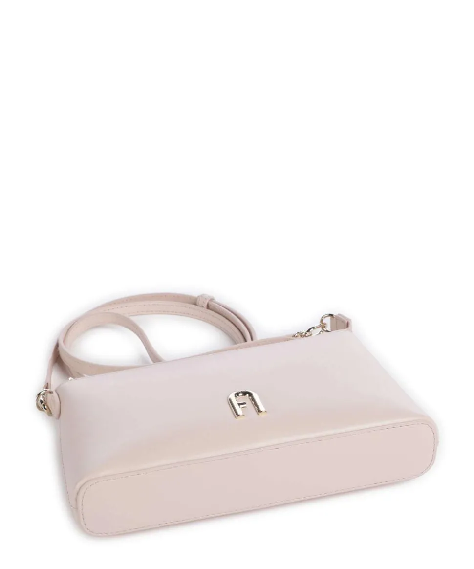 Diamante Mini Umhängetasche fein genarbtes Leder altrosa