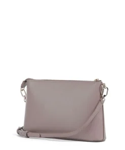 Diamante Mini Umhängetasche fein genarbtes Leder taupe