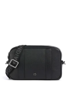 Diego S Umhängetasche genarbtes Rindsleder schwarz