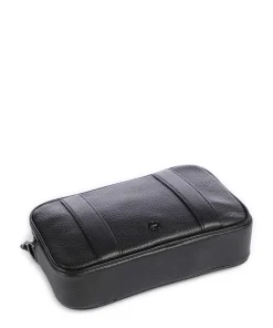 Diego S Umhängetasche genarbtes Rindsleder schwarz