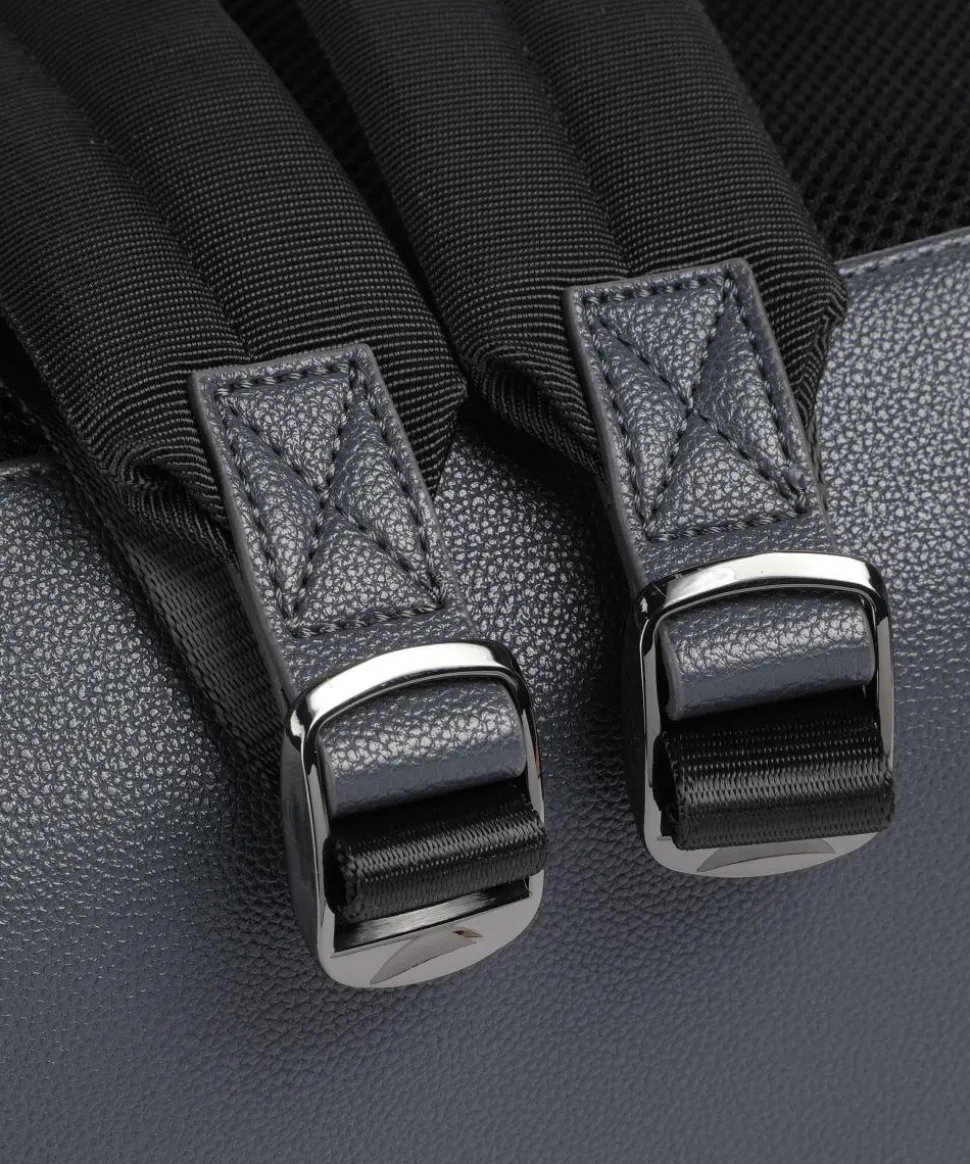 Dino Rucksack 12″ Lederimitat dunkelgrau