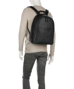Dino Rucksack 12″ Lederimitat schwarz