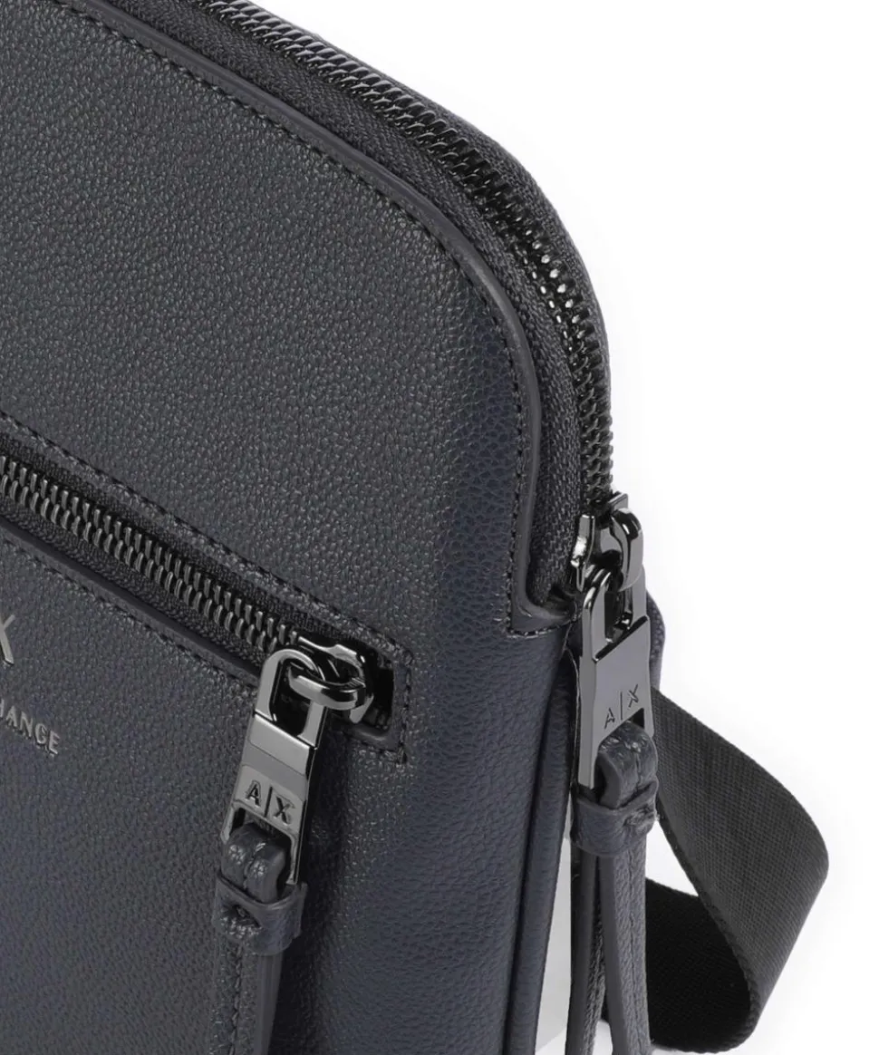 Dino Umhängetasche Lederimitat dunkelgrau