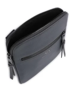 Dino Umhängetasche Lederimitat dunkelgrau