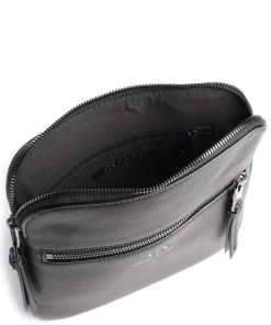 Dino Umhängetasche Lederimitat schwarz