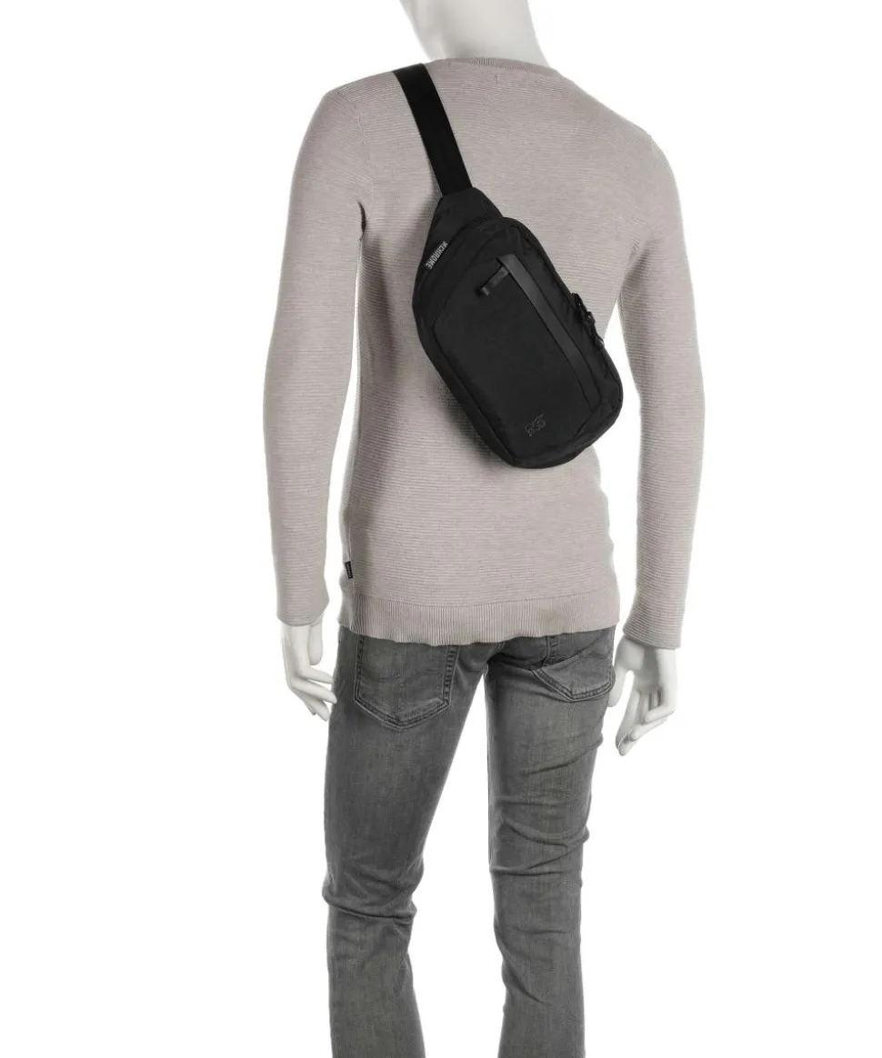 District Collection Sabin 6L Gürteltasche recyceltes Nylon schwarz