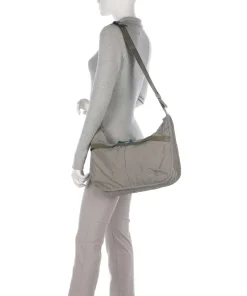 District Collection Yoyogi 14L Umhängetasche recyceltes Nylon graugrün