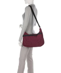 District Collection Yoyogi 14L Umhängetasche recyceltes Nylon dunkelrot