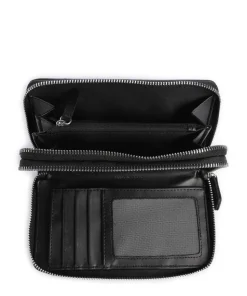 Divina Geldbörse Lederimitat schwarz