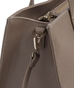 Divina Handtasche Lederimitat taupe