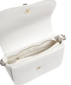 Divina Sa Schultertasche Lederimitat weiß