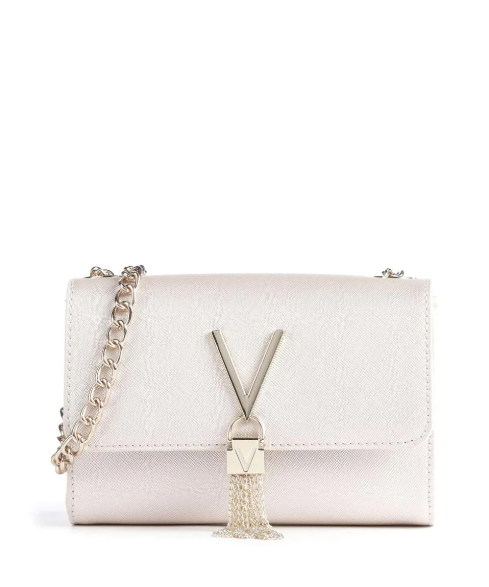 Divina Sa Umhängetasche Lederimitat elfenbein