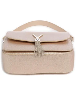 Divina Schultertasche Lederimitat gold