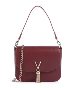 Divina Schultertasche Lederimitat wein