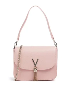 Divina Schultertasche Lederimitat rosa