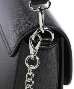 Divina Schultertasche Lederimitat schwarz