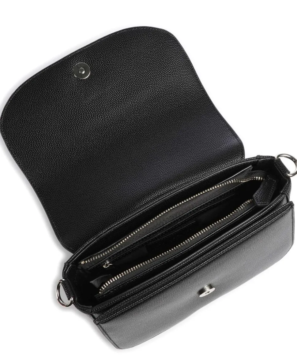 Divina Schultertasche Lederimitat schwarz