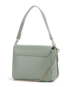 Divina Schultertasche Lederimitat grünblau