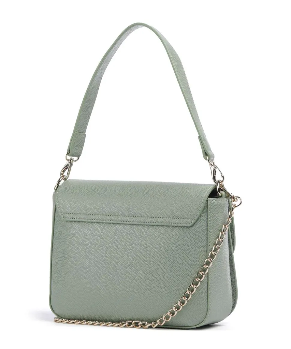 Divina Schultertasche Lederimitat grünblau