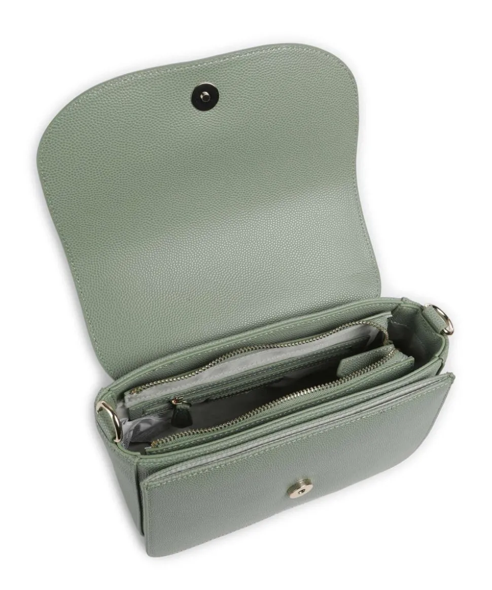 Divina Schultertasche Lederimitat grünblau