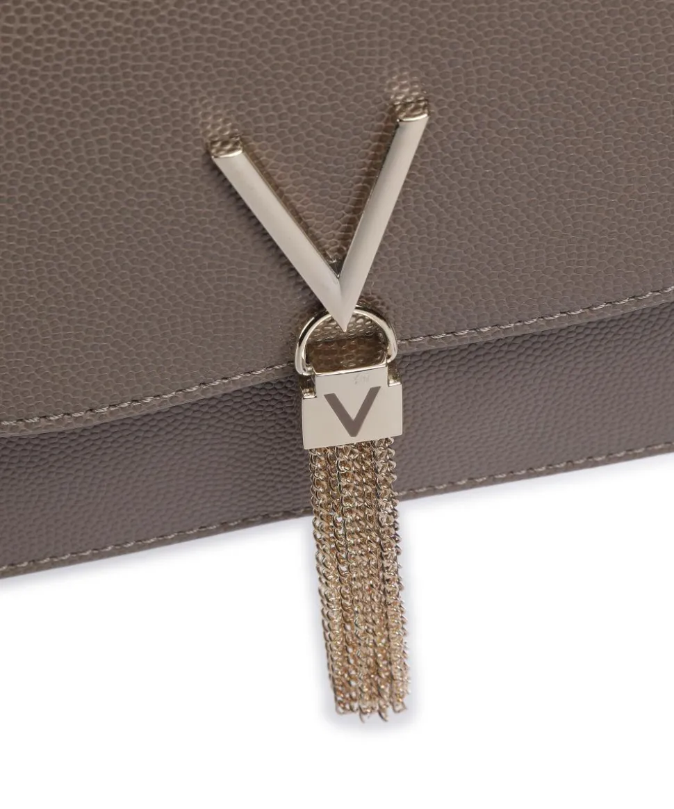 Divina Schultertasche Lederimitat taupe